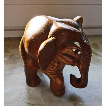 Holzelefant Elefant in aus...