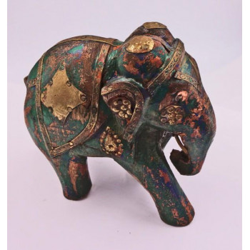 Elefant aus Holz mit...
