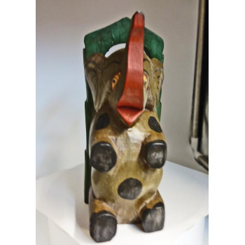 *Elefant aus Holz bunt...