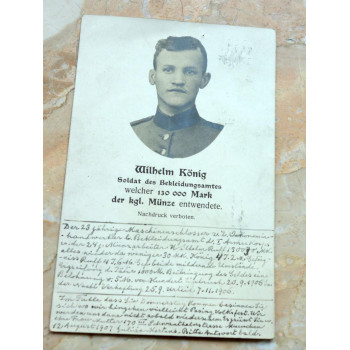 Postkarte Wilhelm König...