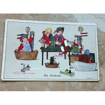 Postkarte Die Blockade 