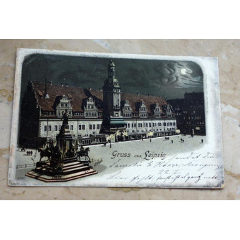 Postkarte Gruß Leipzig...