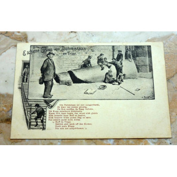 Postkarte E.schiene Gruß...