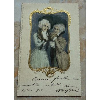 Postkarte 28.12.1901 Zwei...