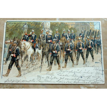 Postkarte Parade 14.10.1901