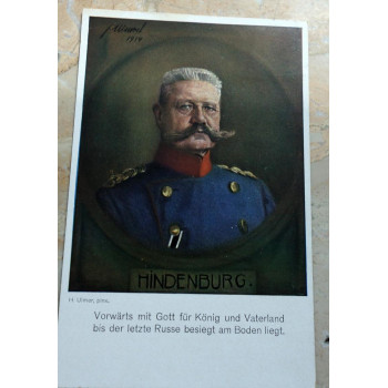 Postkarte Hindenburg...