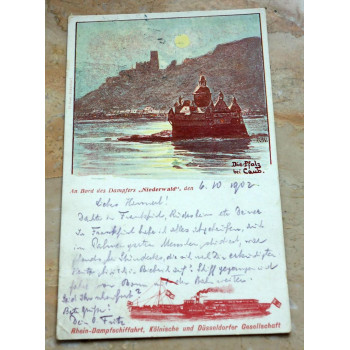 Postkarte Am Bord des...
