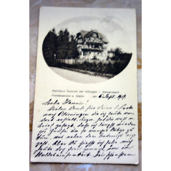 Postkarte Waldhaus Quincke...