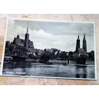 Postkarte Breslau Dominsel...