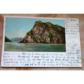 Postkarte Gruss vom Rhein...