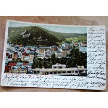 Postkarte Karlsbad Blick...
