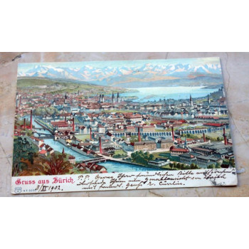 Postkarte Gruss aus Zürich...