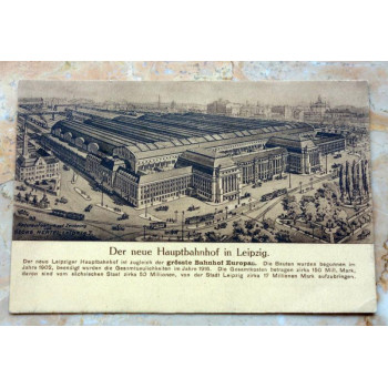 Postkarte der neue Bahnhof...