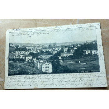 Postkarte Wiesbaden von der...