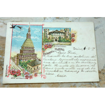 Postkarte Grüsse aus Torino...
