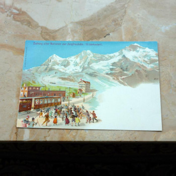 Postkarte Zudrang aller...