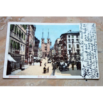 Postkarte Würzburg Dom und...