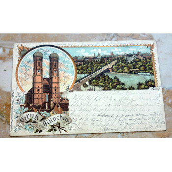 Postkarte Gruß aus München...