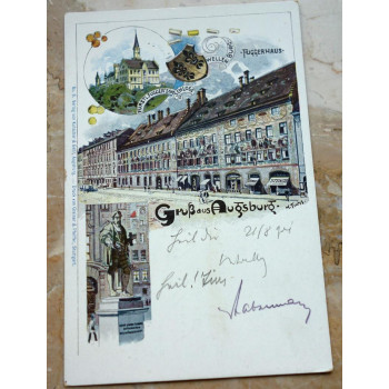 Postkarte Gruß aus Augsburg...