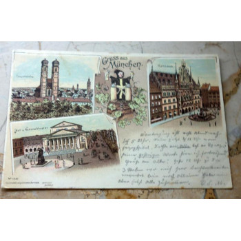 Postkarte Gruß aus München...
