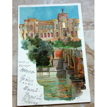 Postkarte Gruß aus München...