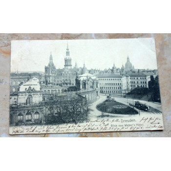 Postkarte Dresden Blick von...
