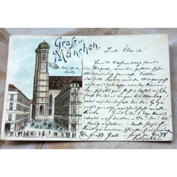 Postkarte Gruss aus München...