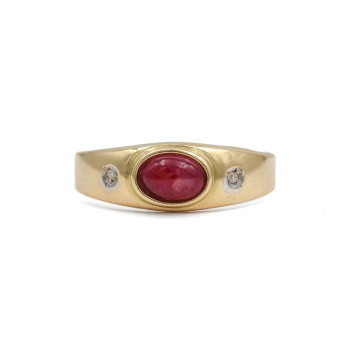 Rubinring ◆ Gelbgold 750 18...