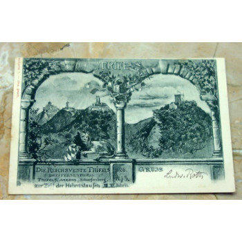 Postkarte Dreifelsenburg...