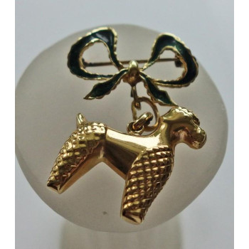 Brosche in 750 Gold mit...