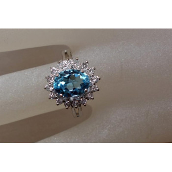 Ring mit Blautopas Topas...