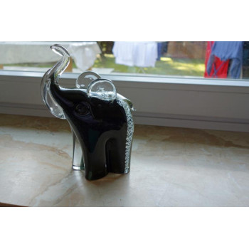 Elefant aus Glas mit...