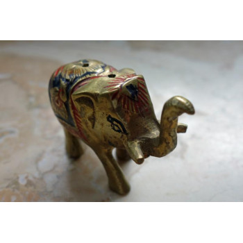 Elefant aus Messing mit...